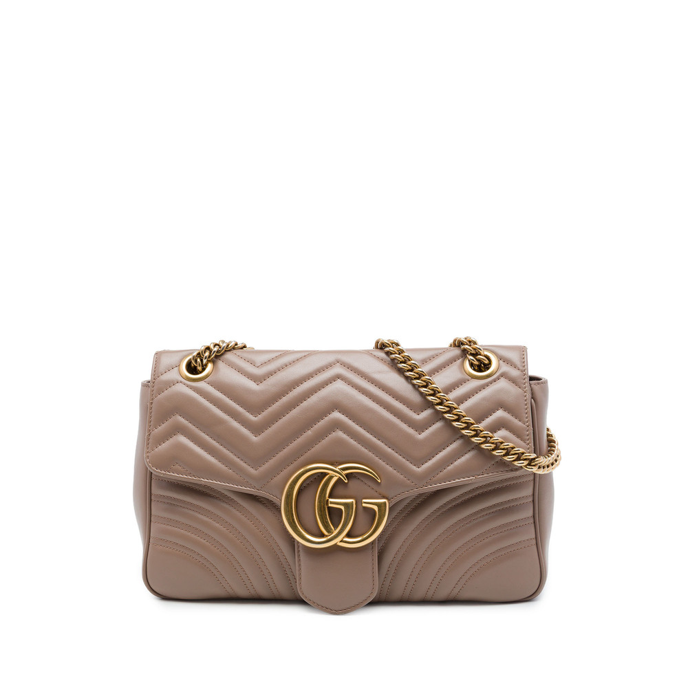 Pre-Loved Gucci Large GG Marmont Matelasse Calfskin Shoulder Bag